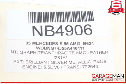 00-06 Mercedes W220 S55 AMG S500 Rear Left Side Seat Door Control Module OEM