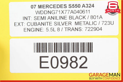 07-13 Mercedes W221 S550 CL550 Electronic Parking Button Switch 2215401445 OEM