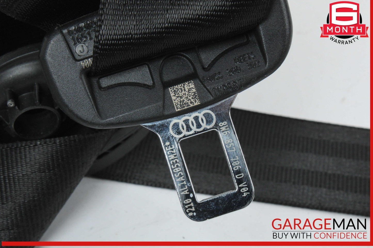 17-24 Audi A5 Quattro S5 RS5 Front Right Side Seat Belt Seatbelt Black OEM