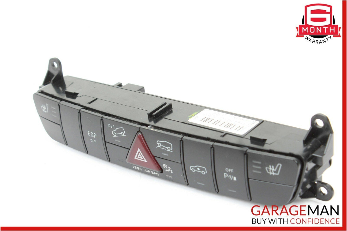 06-12 Mercedes GL450 ML550 Center Dash Hazard Light Switch Control Panel OEM