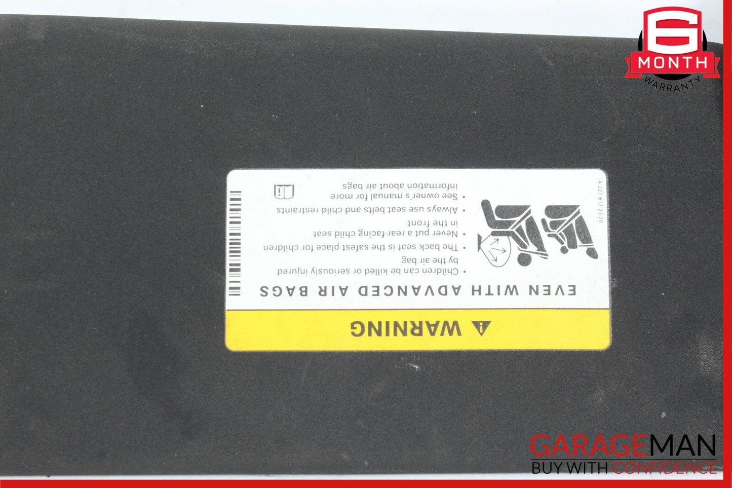 08-14 Mercedes W204 C250 C350 C63 Front Left Sun Visor Sunvisor Shade Black