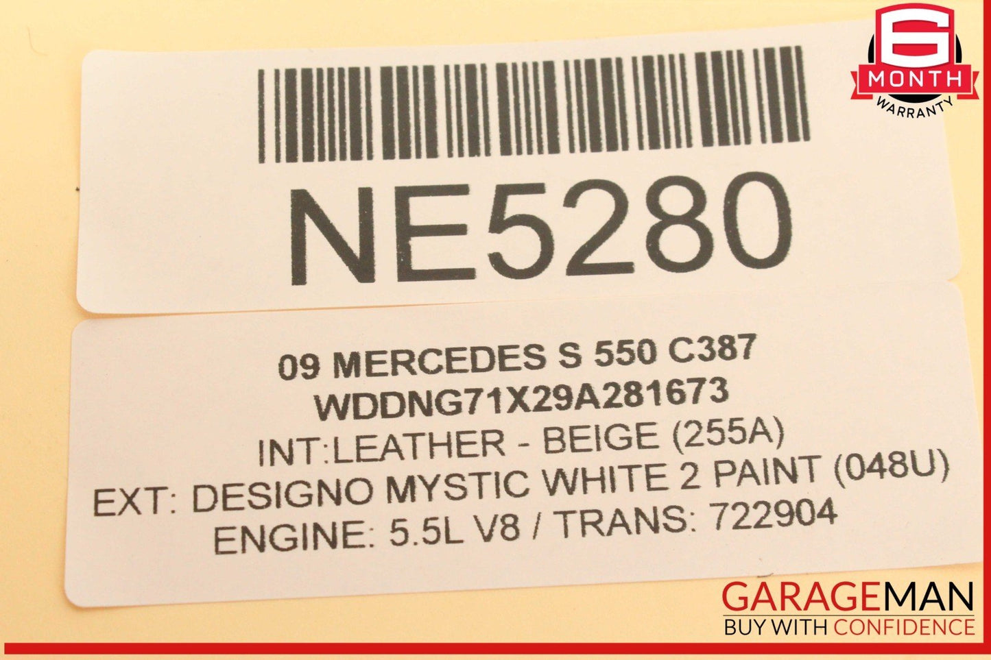 07-13 Mercedes W221 S550 CL550 Rear Trunk Lid Lock Latch Actuator w/o Key