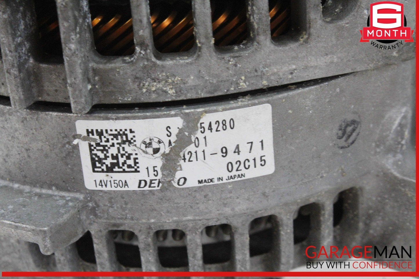 19-24 BMW M340i G20 Engine Motor Alternator Generator Denso 150A 14V 8654280 OEM