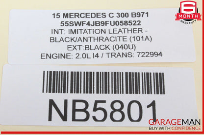 15-20 Mercedes W205 C300 Rear Right Door Lock Latch Actuator OEM
