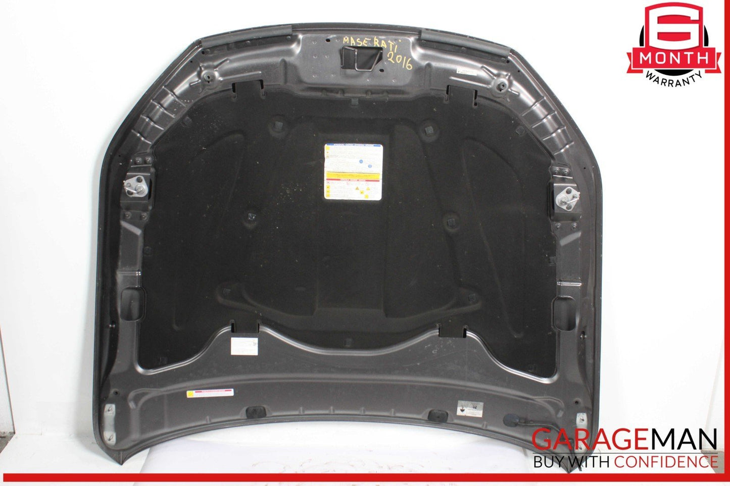 14-17 Maserati Ghibli Hood Bonnet Panel Assembly Black OEM