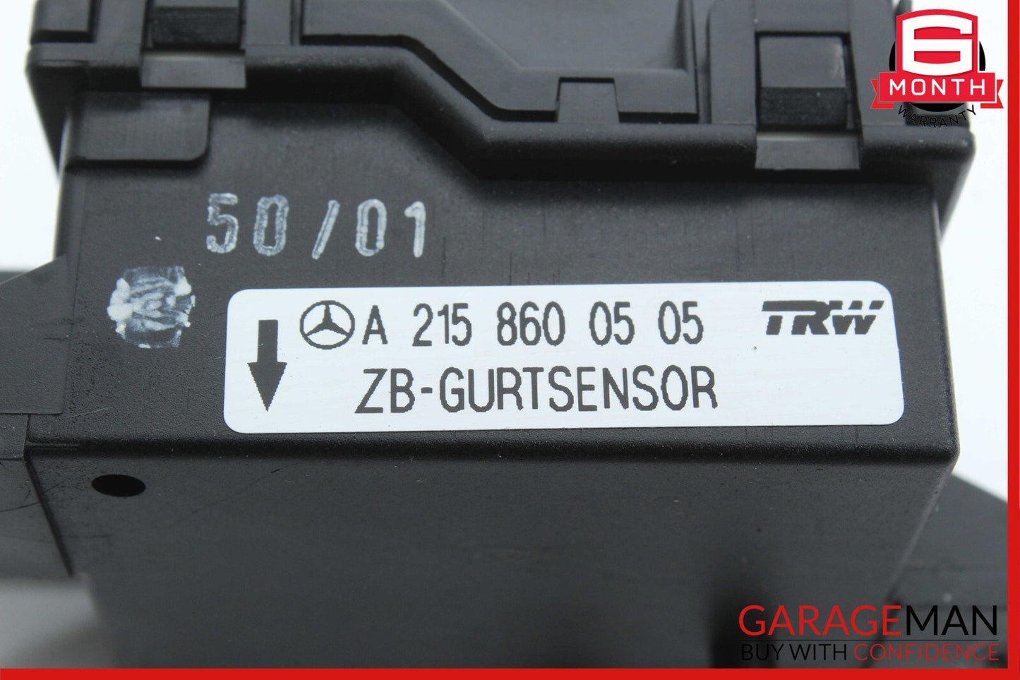 00-13 Mercedes W215 CL55 AMG Seat Belt Seatbelt Tension Sensor 2158600505 OEM
