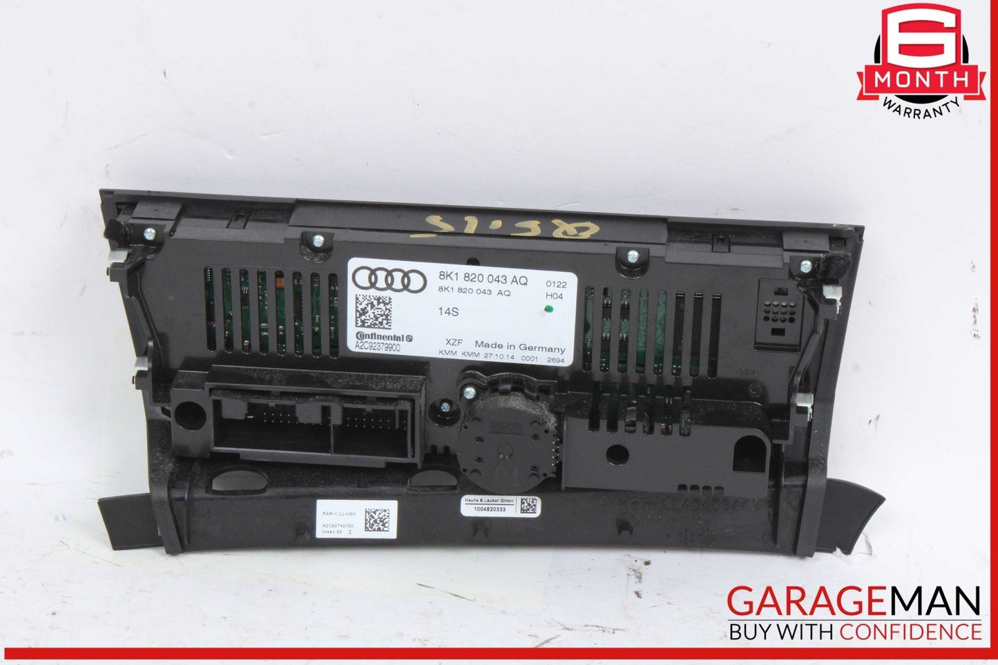 13-17 Audi Q5 A4 A5 Front A/C AC Climate Control Switch Panel Assembly OEM