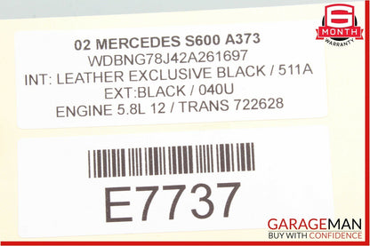00-06 Mercedes W220 S600 S55 AMG Front Left / Right Seat Headrest Head Rest OEM