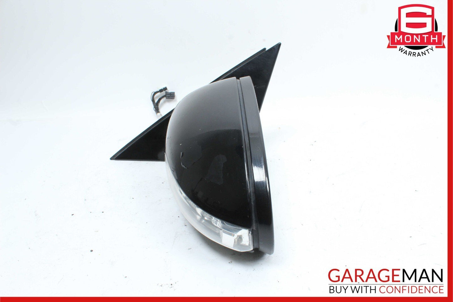 07-09 Mercedes W221 S550 S600 Front Left Side Mirror Door Rear View Black OEM