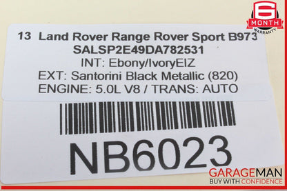 10-13 Land Rover Range Rover Sport Rear Left Side Door Lock Latch Actuator