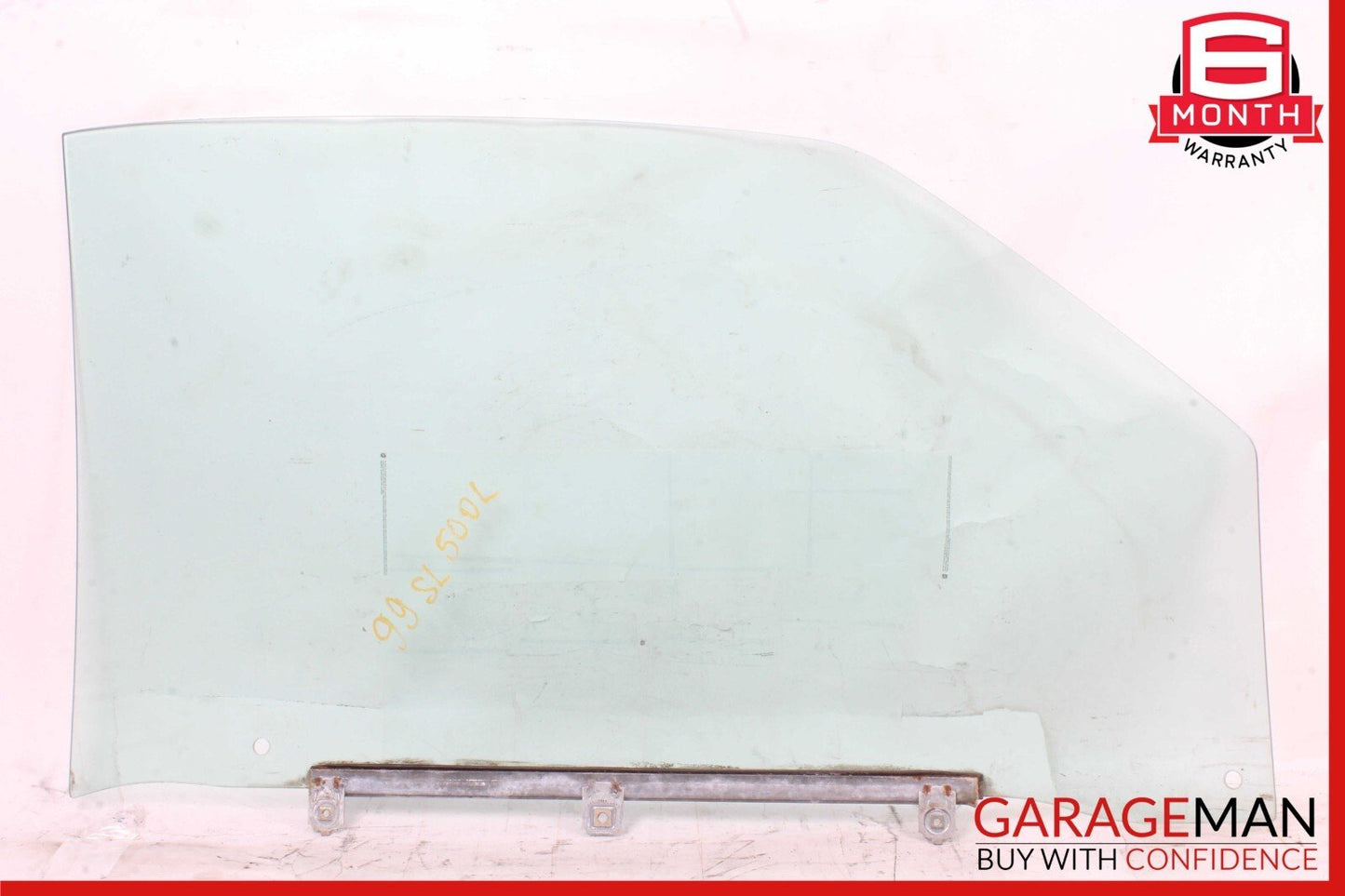 90-02 Mercedes R129 SL500 Front Left Side Door Window Auto Glass Clear OEM
