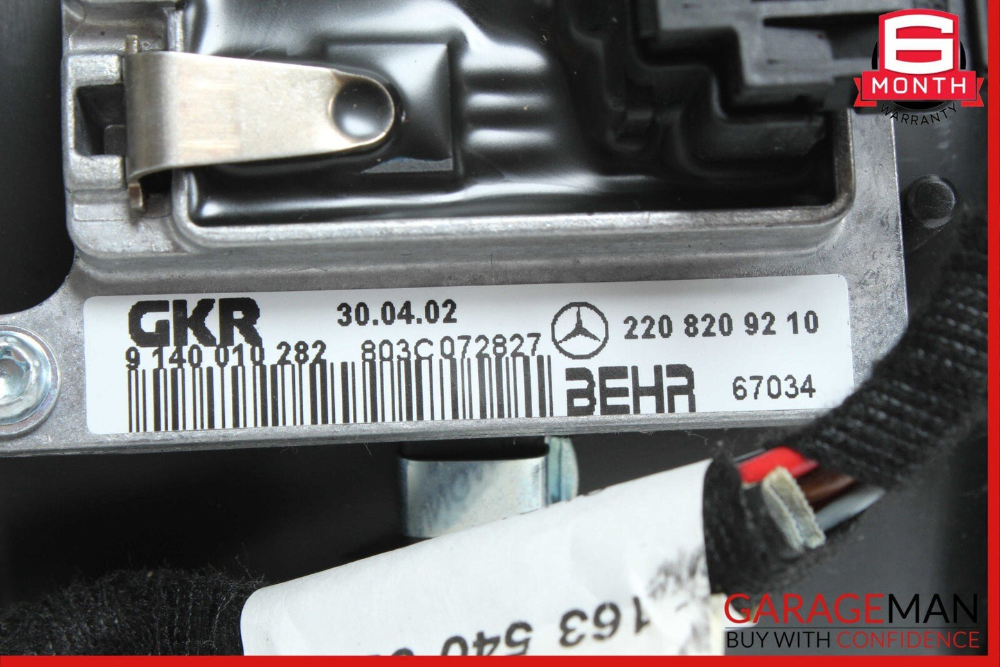 98-05 Mercedes W163 ML350 ML430 ML320 Rear AC A/C Heater Fan Motor Blower OEM