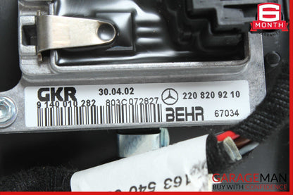 98-05 Mercedes W163 ML350 ML430 ML320 Rear AC A/C Heater Fan Motor Blower OEM