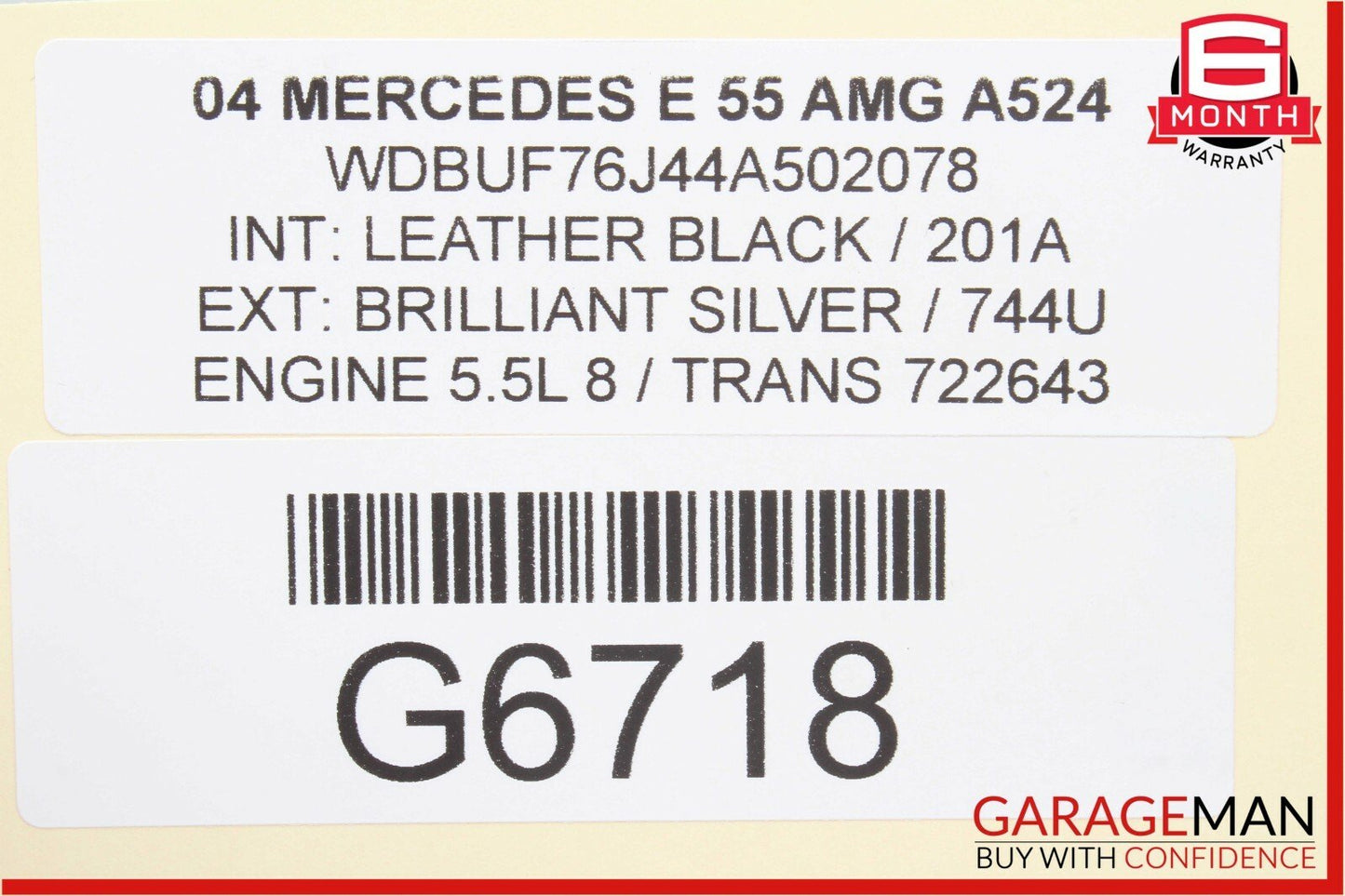 03-11 Mercedes E55 AMG CLS500 Front Left Side Mirror Control Switch Module OEM