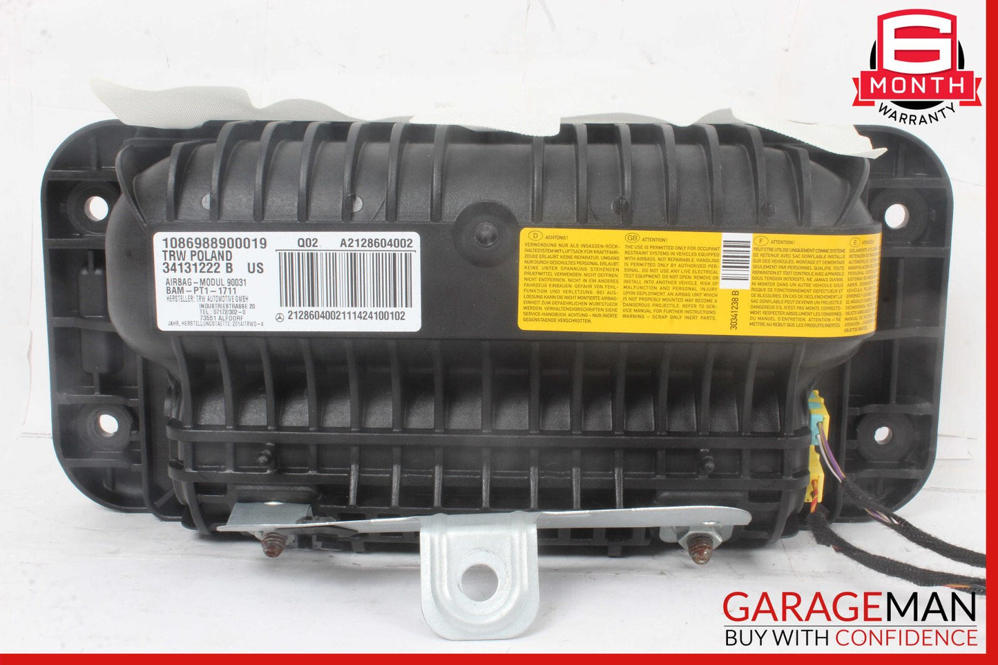 14-16 Mercedes W212 E350 E550 Front Right Side Dashboard Dash Airbag OEM