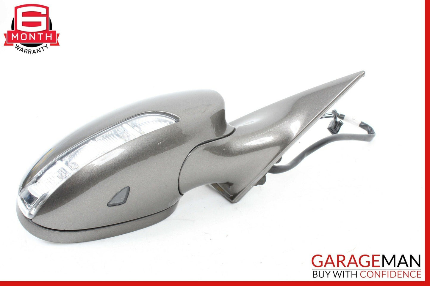 06-08 Mercedes W219 CLS500 Front Right Passenger Side Mirror Door Rear View Gray