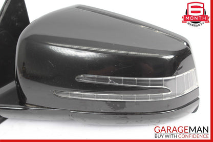 10-13 Mercedes W221 S400 S600 Front Left Side Mirror Door Rear View Black OEM