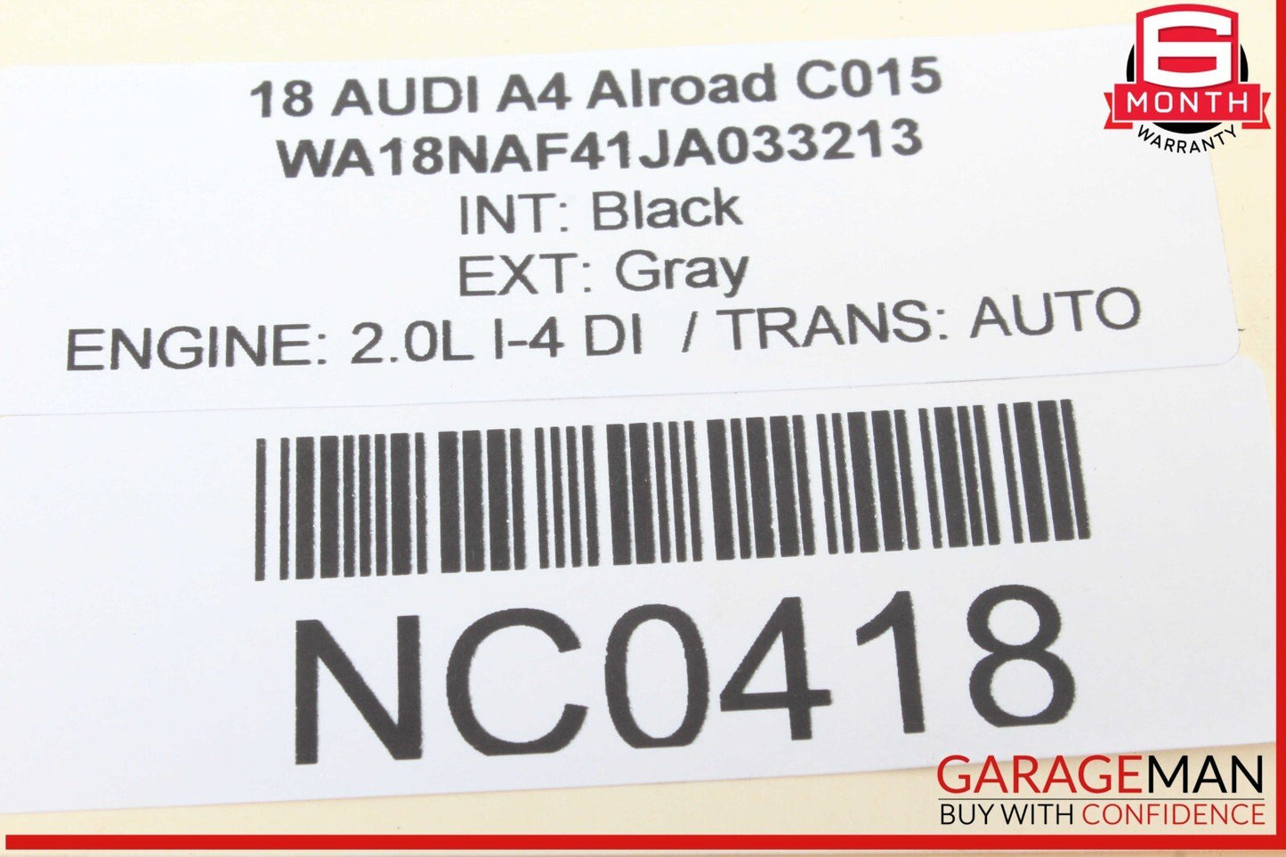 17-24 Audi A4 Allroad Front Left Driver Side Window Regulator Motor OEM