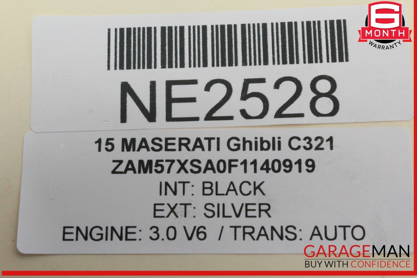 14-20 Maserati Ghibli M157 Power Brake Booster Master Cylinder w/ Reservoir OEM