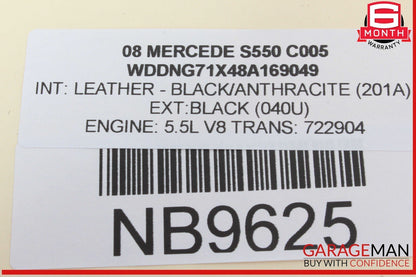 07-13 Mercedes W221 S550 S400 Rear Right / Left Side Door Controller Module Unit