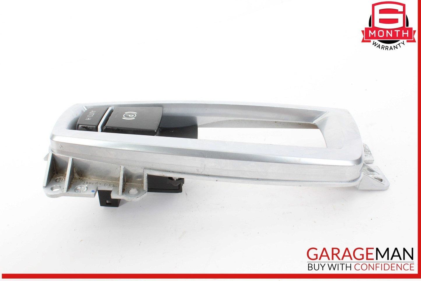 12-18 BMW 640i 650i Parking Brake Hill Hold Switch w/ Trim Panel 6822518 OEM