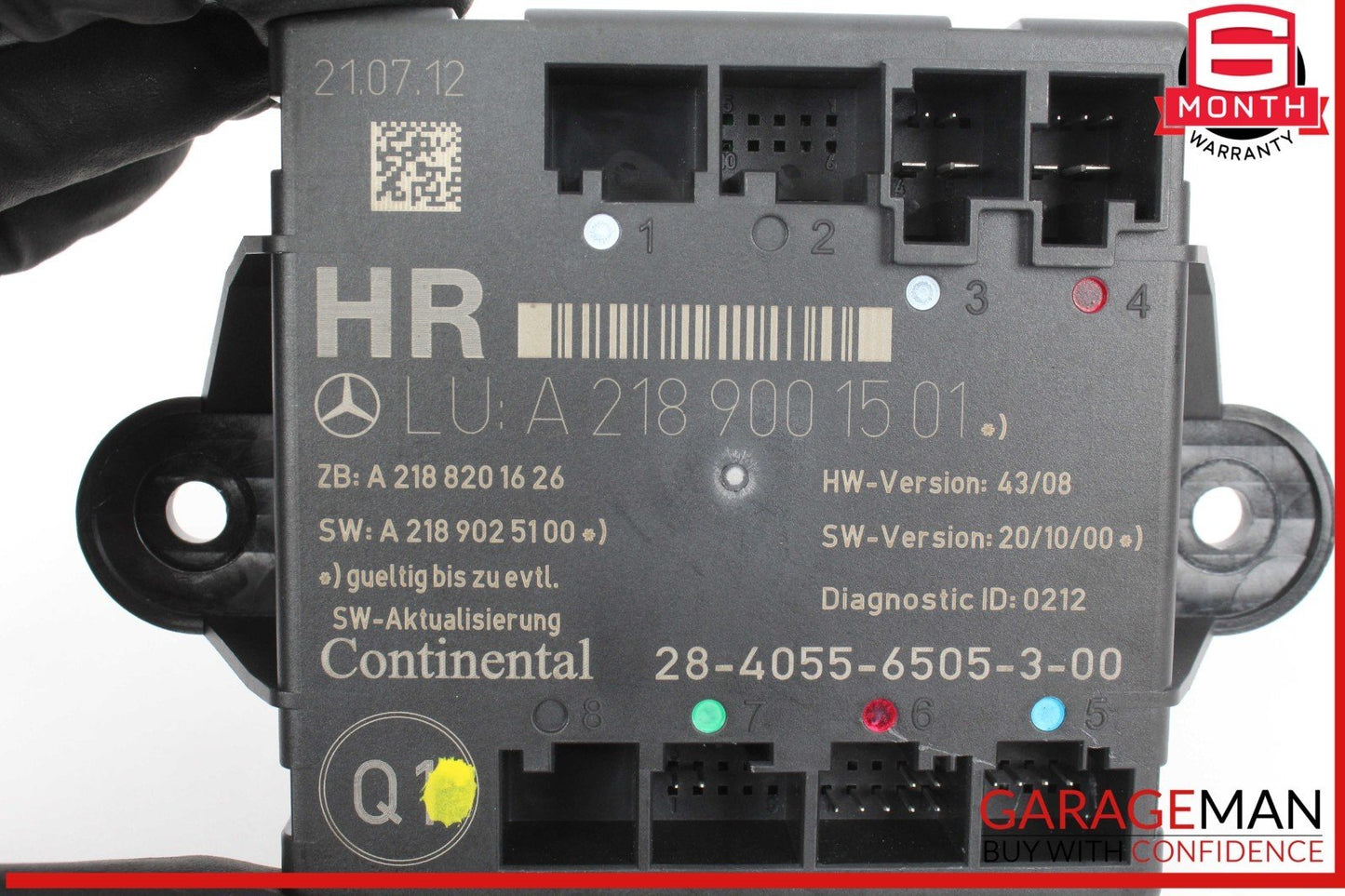 08-18 Mercedes W204 C250 Rear Left Side Door Control Module Unit OEM