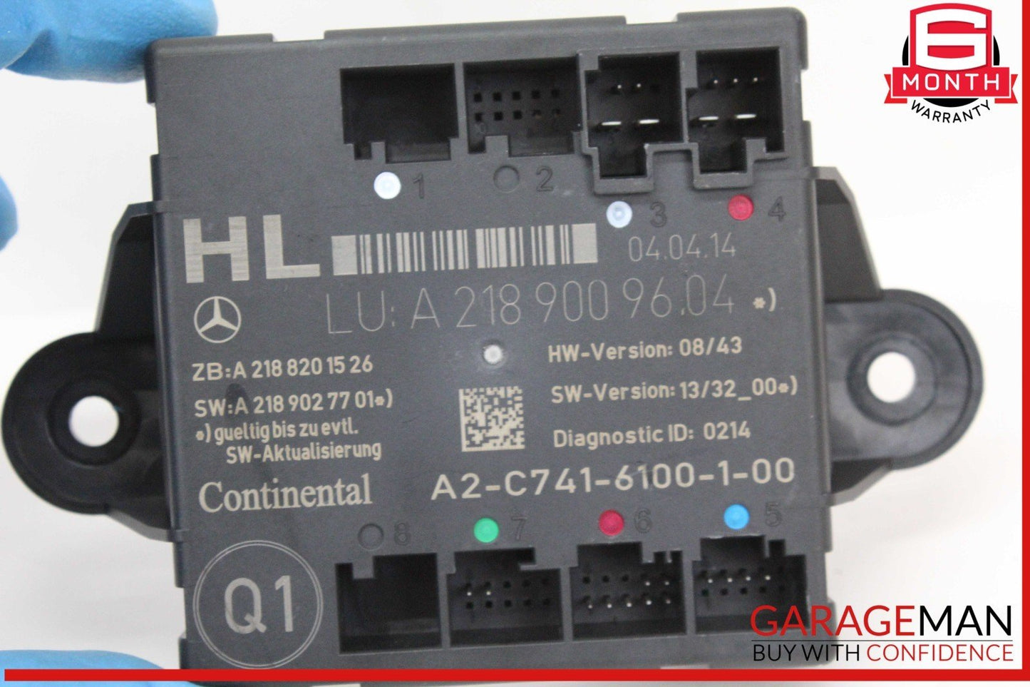 08-18 Mercedes W212 E350 Rear Left Driver Side Door Control Module Unit OEM