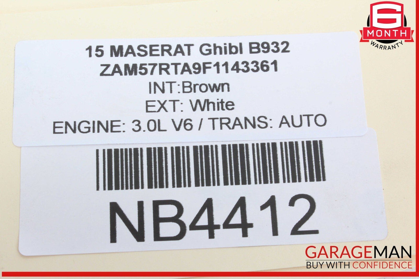 14-17 Maserati Ghibli M157 Rear Right or Left Side Control Arm 670007251 OEM