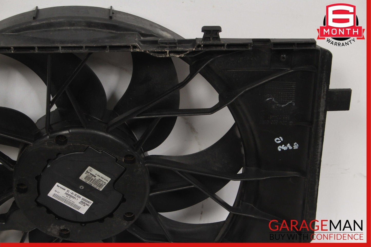 08-18 Mercedes C300 GLK350 E250 C250 Engine Radiator Cooling Fan Motor Assembly
