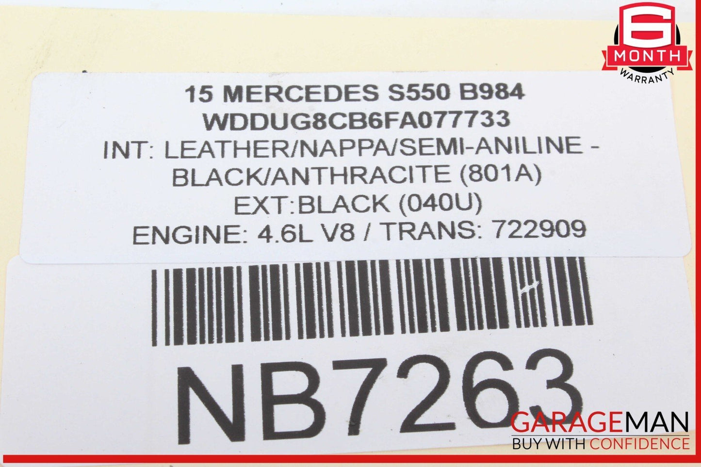 14-20 Mercedes W222 S550 S600 Front Right Door Lock Latch Actuator Keyless Go