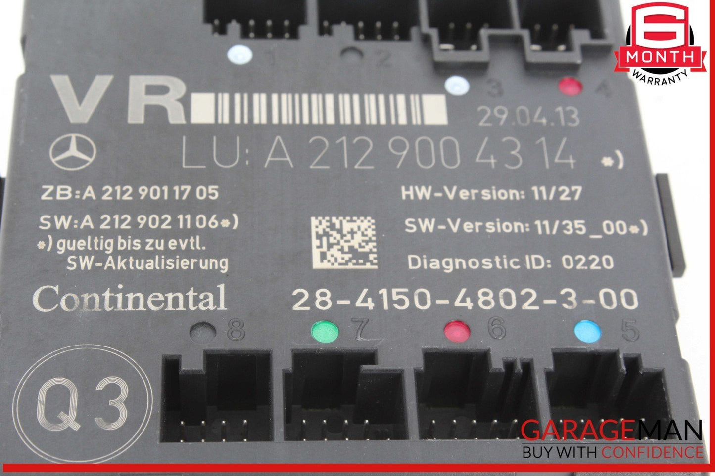 08-18 Mercedes W218 CLS550 E350 Front Right Side Door Control Module OEM