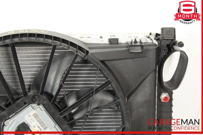 03-06 Mercedes R230 SL500 Engine Motor Cooling Radiator Fan Shroud A/C Condenser
