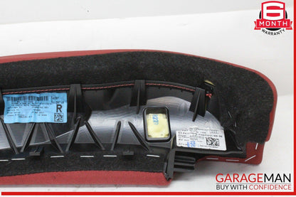 18-24 Audi S5 A5 Rear Left and Rear Right Side Seat Bolster Trim Panel Red OEM