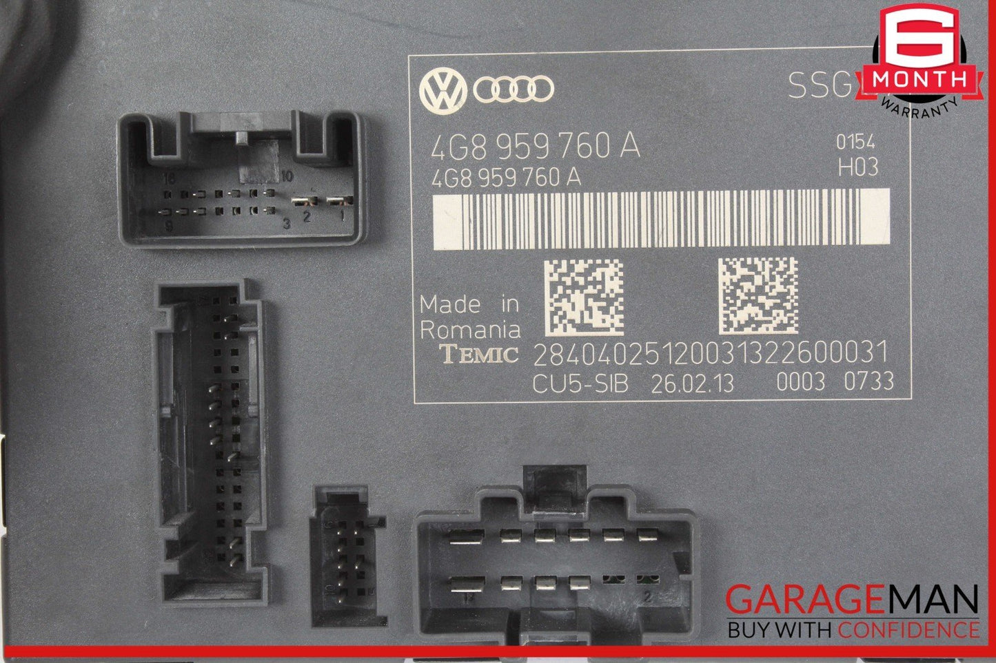 12-18 Audi A6 A7 Front Left Driver Side Seat Control Module Unit 4G8959760A OEM