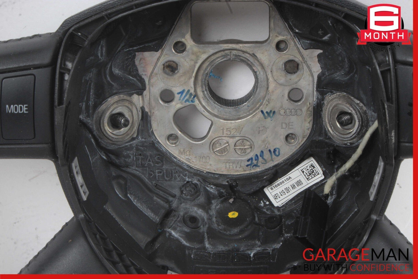 07-09 Audi Q7 4L Steering Wheel Black 4F0419091AHN60 OEM