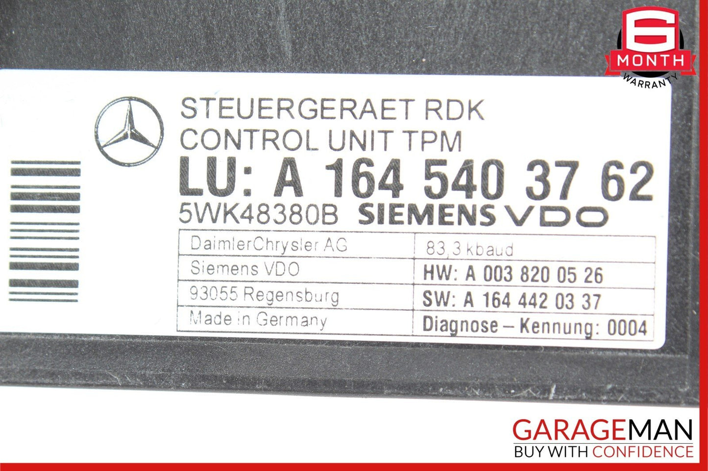 06-13 Mercedes E350 ML550 R350 TPMS Tire Pressure Controler Module