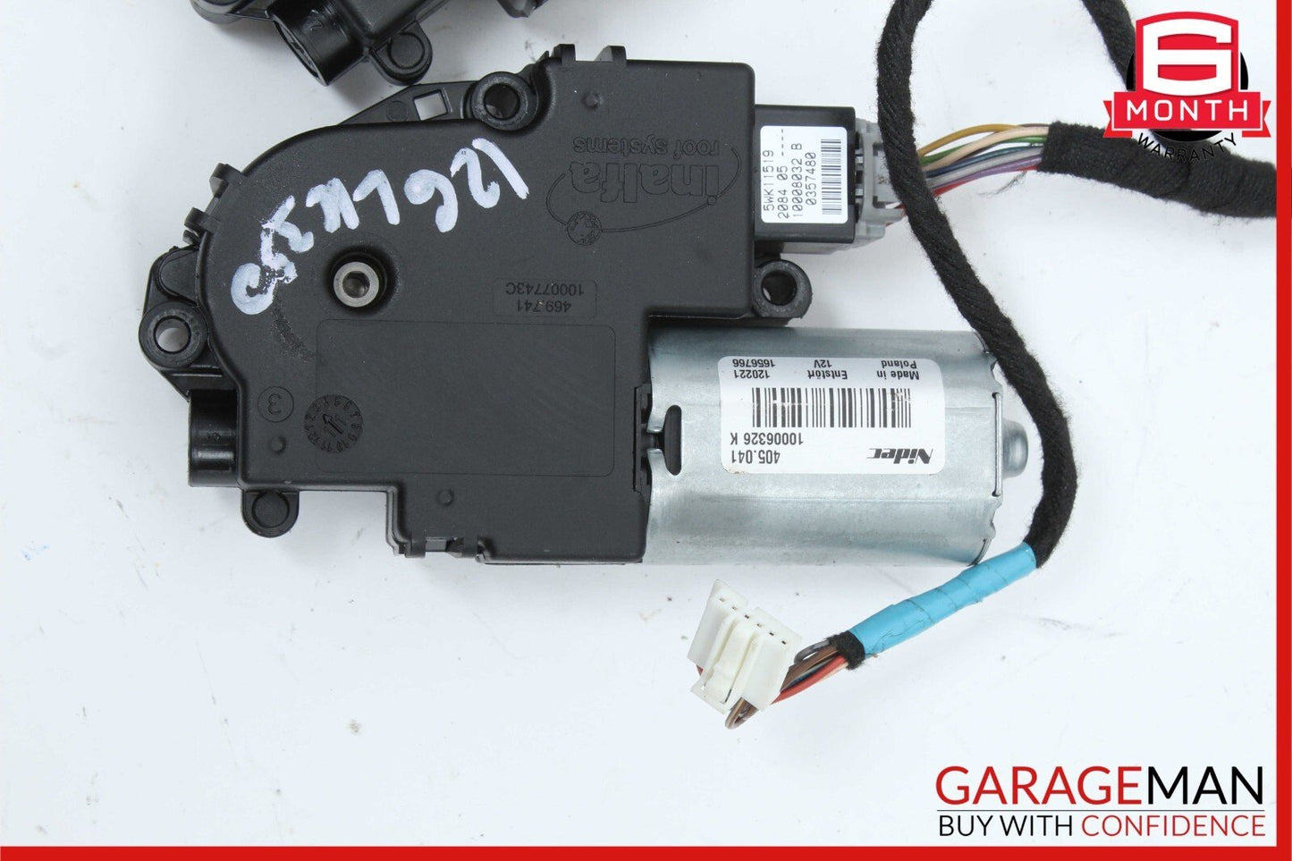 08-15 Mercedes X204 GLK350 Panoramic Sunroof Sun Roof Motor Unit Set of 2 OEM