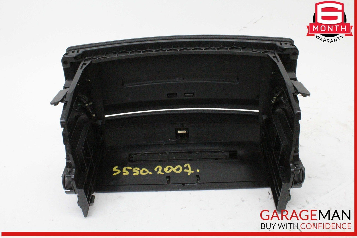 07-13 Mercedes W221 S550 Center Console CD Player Cover Trim Panel Black OEM
