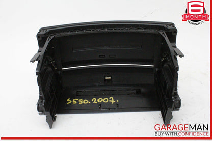 07-13 Mercedes W221 S550 Center Console CD Player Cover Trim Panel Black OEM
