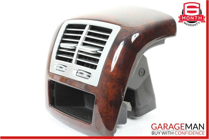 07-13 Mercedes W221 S550 Rear Center Console AC A/C Air Vent Trim Panel Wood OEM