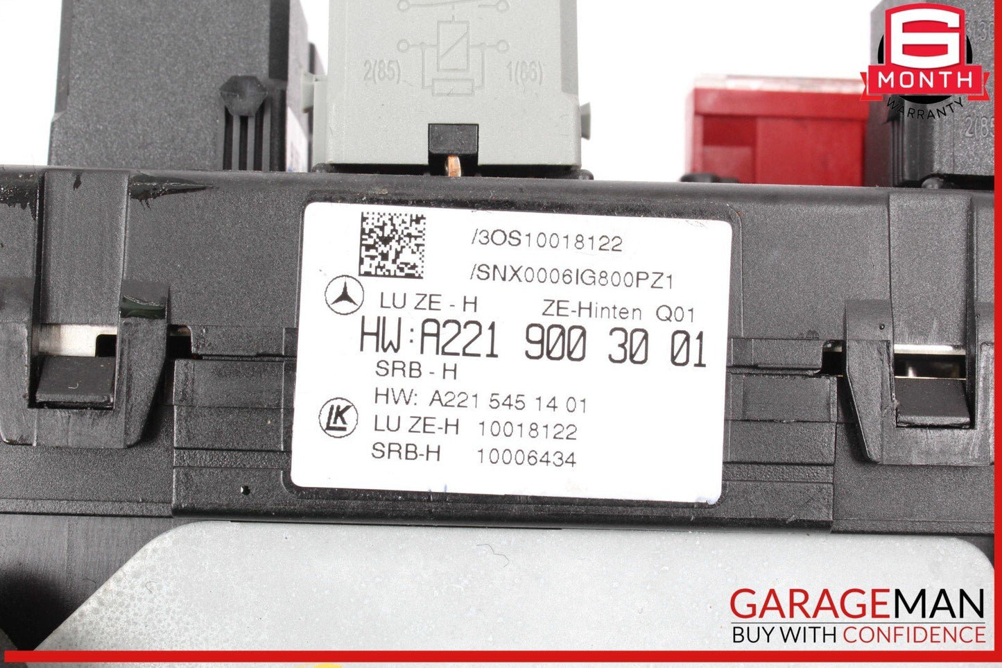 10-13 Mercedes W221 S400 Hybrid S550 S63 AMG Rear Sam Fuse Relay Box Control Module