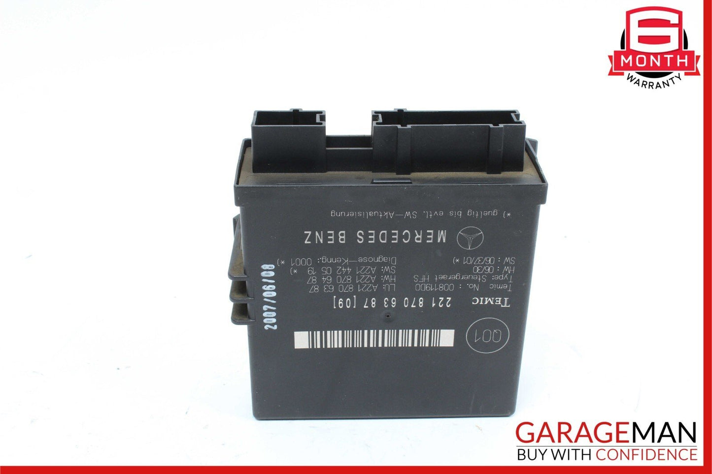 07-09 Mercedes CL550 S550 S63 AMG Trunk Release Remote Open Close Module