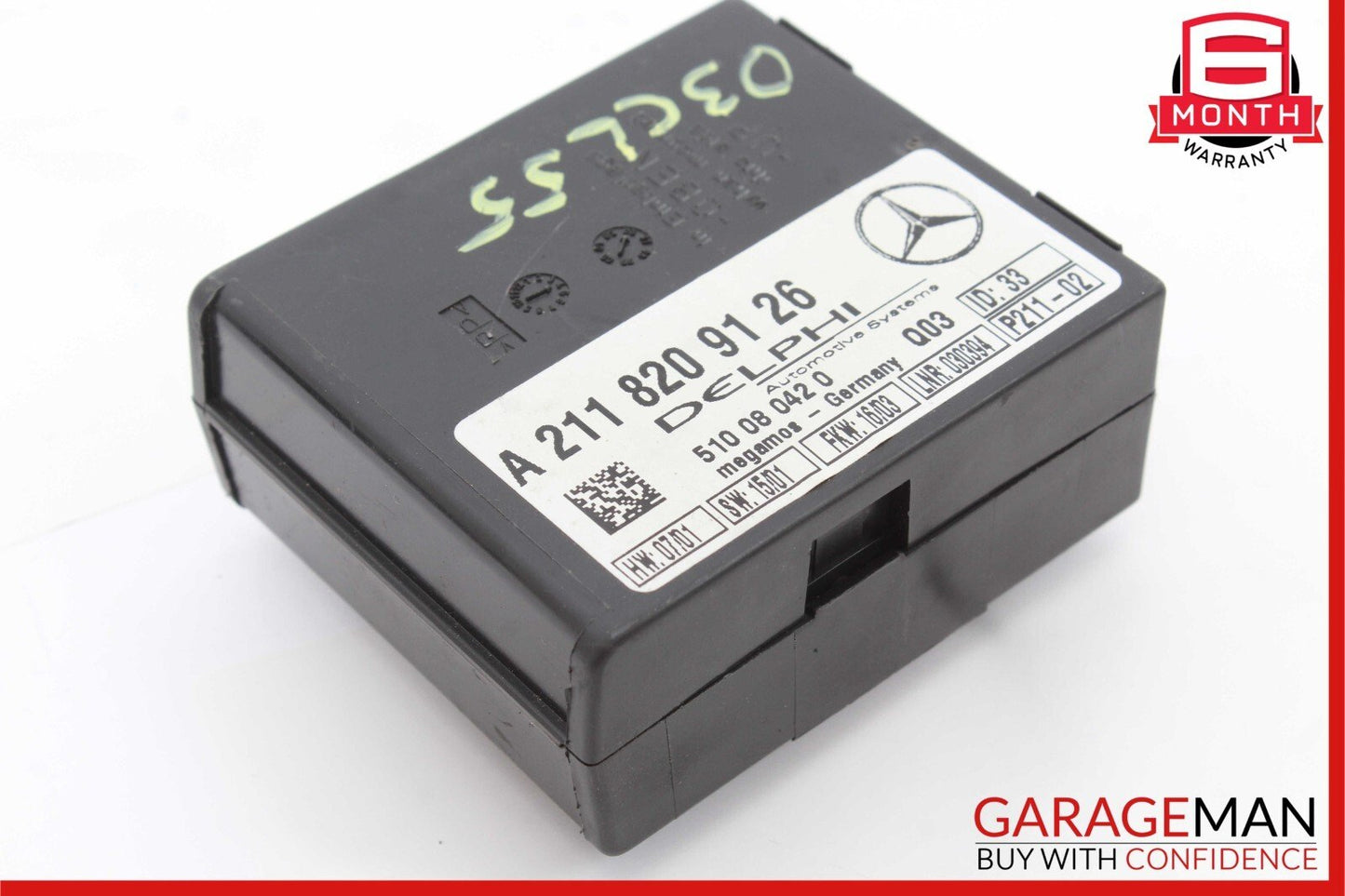 Mercedes CL55 AMG CLK500 SLK280 S430 E320 Anti Theft Alarm Module 2118209126 OEM