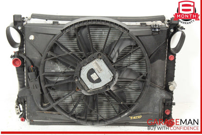 03-06 Mercedes R230 SL500 Engine Motor Cooling Radiator Fan Shroud A/C Condenser