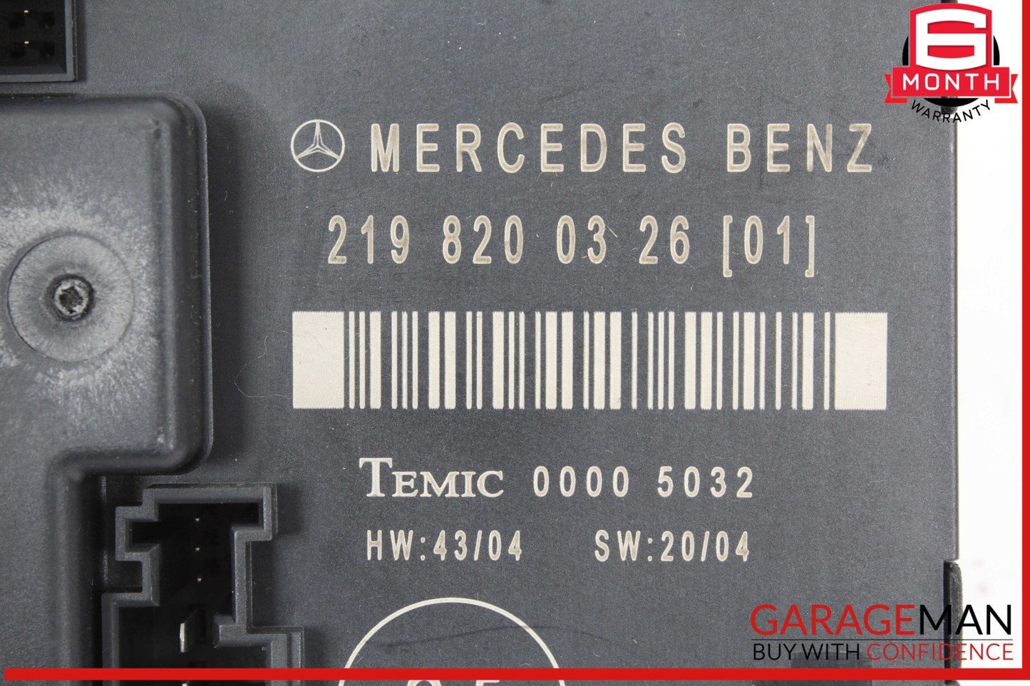 06-11 Mercedes W219 CLS550 CLS55 Rear Right Door Control Module 2198200326