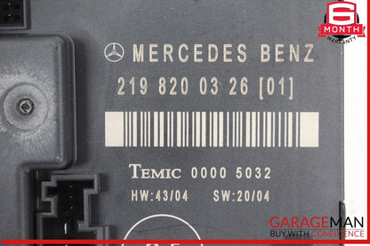 06-11 Mercedes W219 CLS550 CLS55 Rear Right Door Control Module 2198200326
