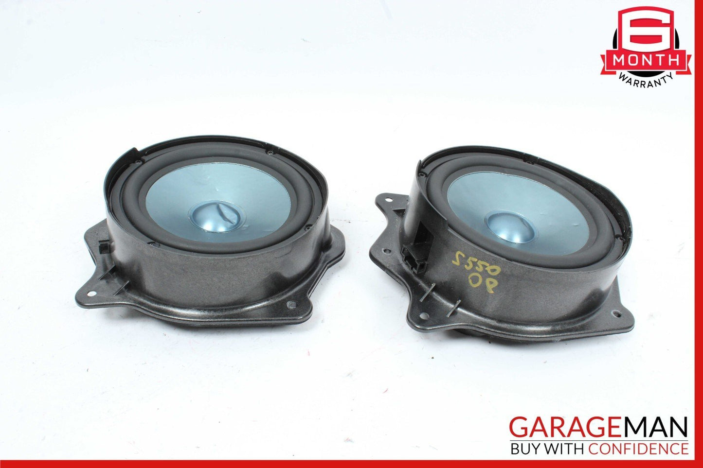 07-09 Mercedes W221 S550 Rear Left & Right Door Audio Sound Speakers Set of 2 Pc