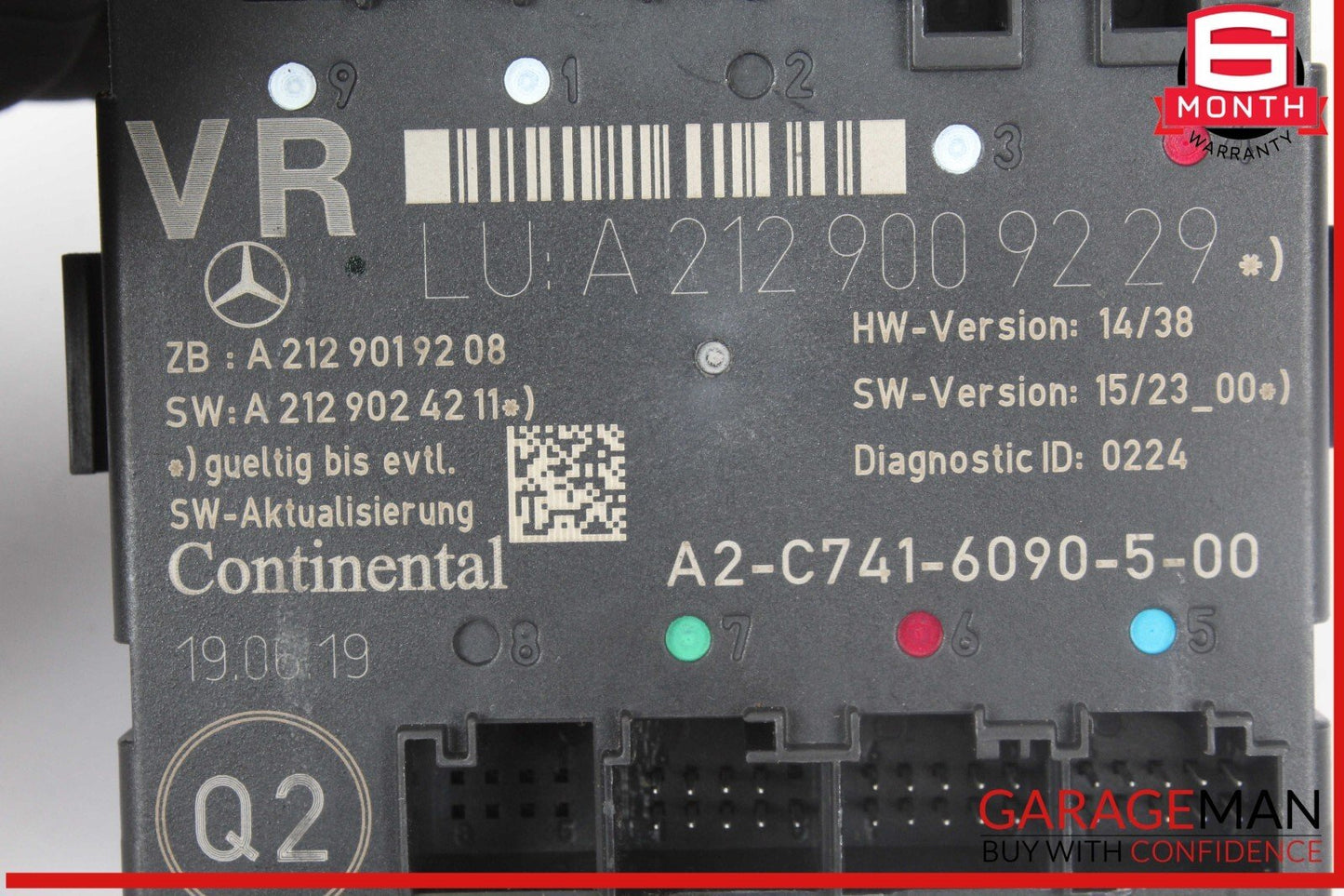 08-20 Mercedes R172 SLC43 AMG E350 Front Right Side Door Control Module OEM