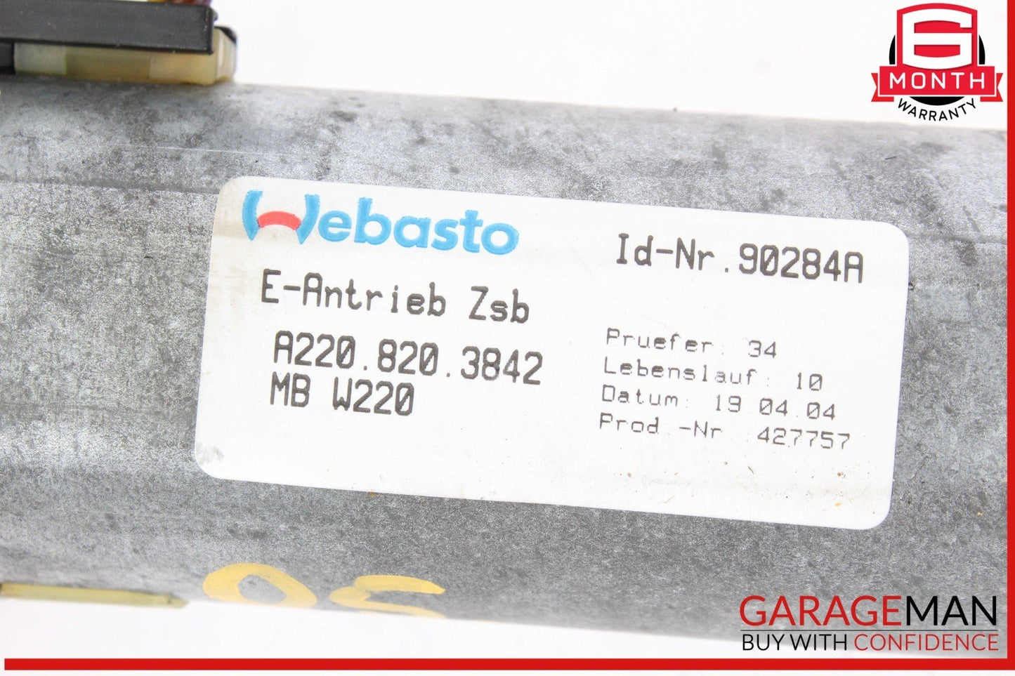 00-06 Mercedes W215 CL500 S430 S500 Sunroof Sun Roof Window Slide Motor OEM
