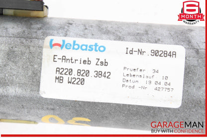 00-06 Mercedes W215 CL500 S430 S500 Sunroof Sun Roof Window Slide Motor OEM
